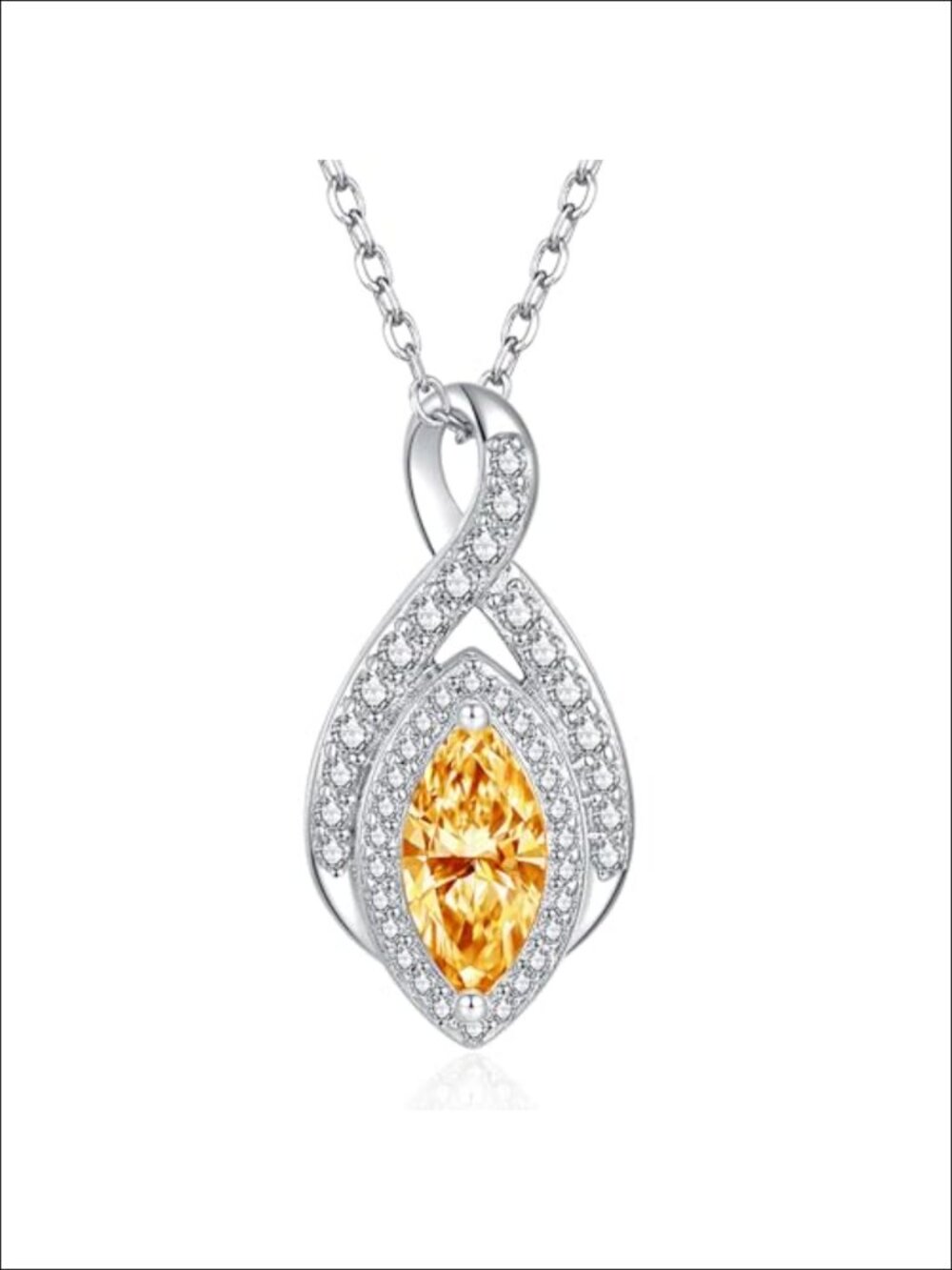925 Sterling Silver Infinity Birthstone Urn Necklace for Ashes - Memorial